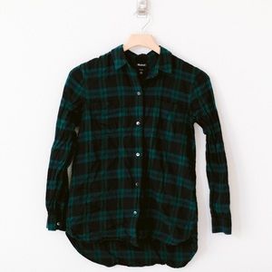 Madewell Flannel Oversized Ex-Boyfriend Shirt